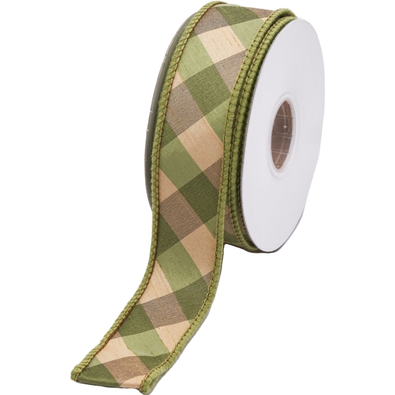 ワイヤー入りリボン ARGYLE PRAD RIBBON GGL 3.8cm