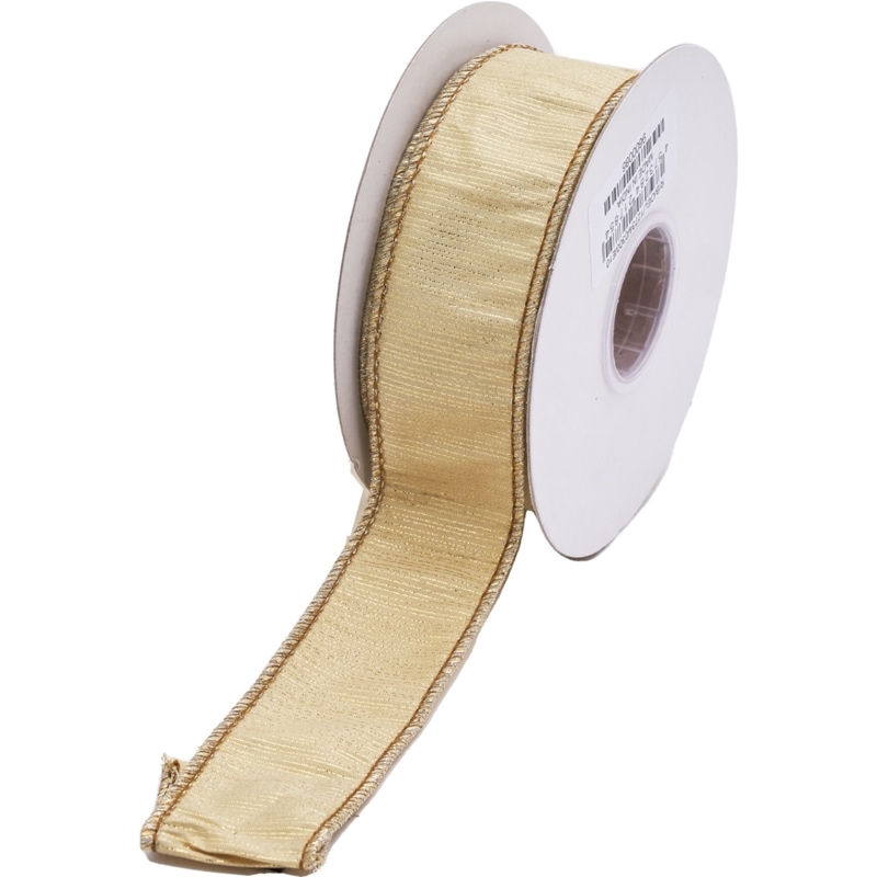 ワイヤー入りリボン DUPION DBL FUSED DUPION RIBBON PT 3.8cm