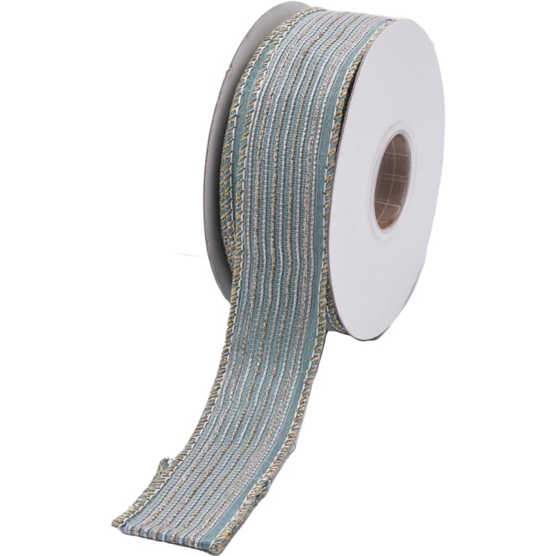 ワイヤー入りリボン GILTTER DORI TRIM DUPION RIBBON AQ 3.8cm