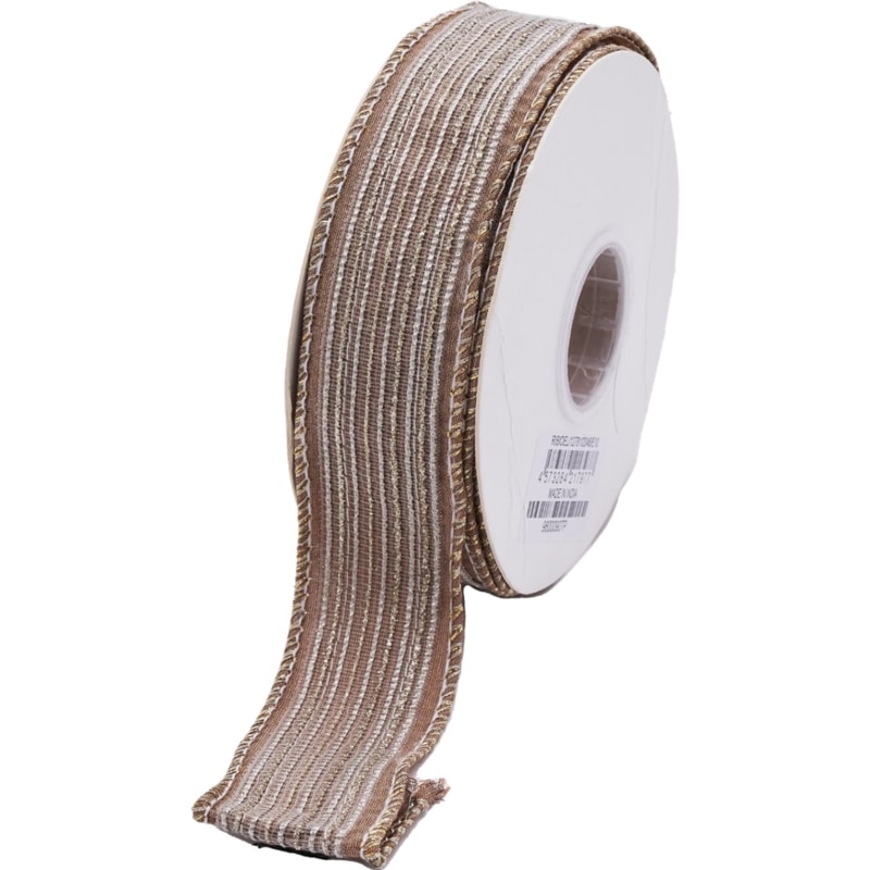 ワイヤー入りリボン GILTTER DORI TRIM DUPION RIBBON TP 3.8cm