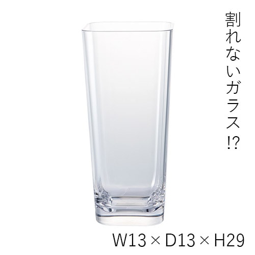 【割れない花瓶!?ポリカ】PV角錐ベースφ13xH29