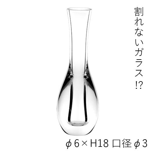 【割れない花瓶!?ポリカ】PVウォータードロップ H18