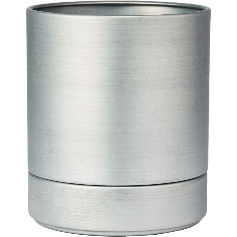 MC円柱メタルecoポット皿付|鉄はエコ|ナチュラルアイアンマット#3