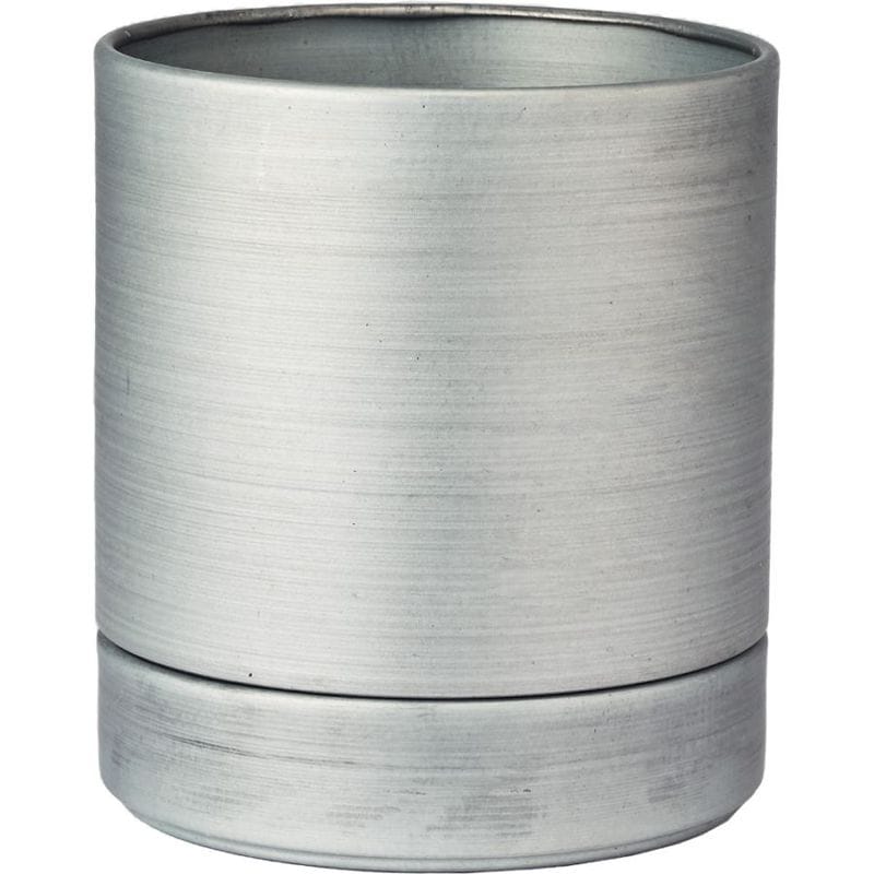 MC円柱メタルecoポット皿付|鉄はエコ|ナチュラルアイアンマット#3.5