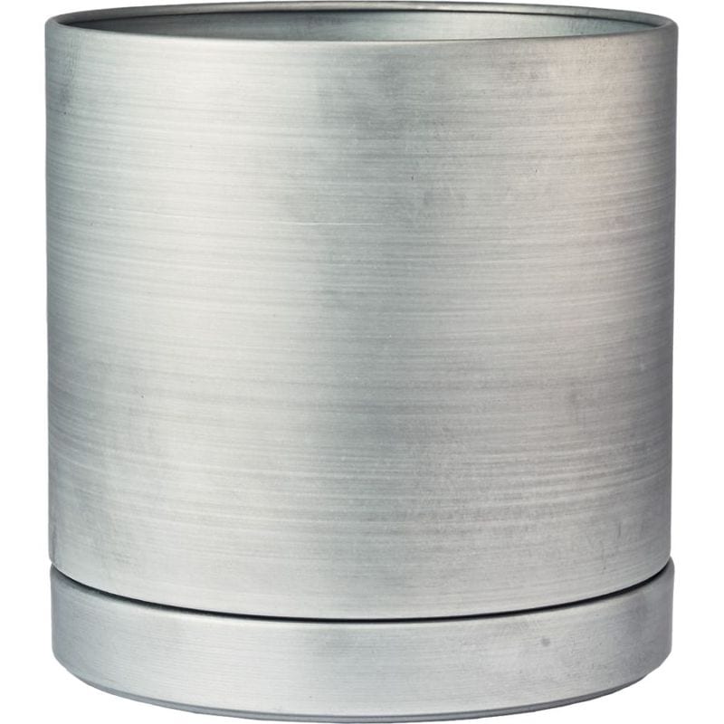 MC円柱メタルecoポット皿付|鉄はエコ|ナチュラルアイアンマット#6