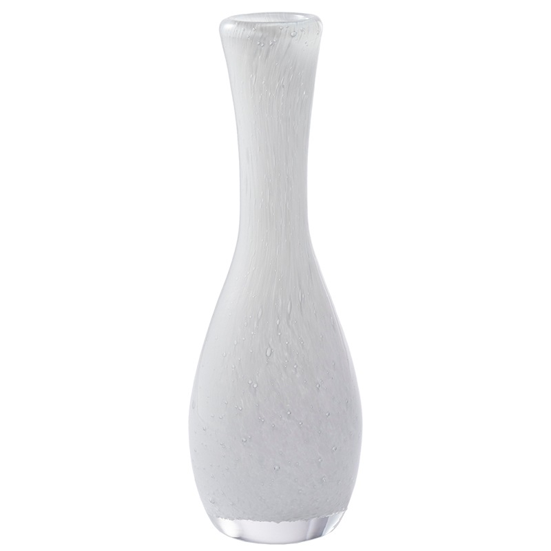 DGウォータードロップH18 ホワイト | ガラスの花瓶・花器,ハンドメイド