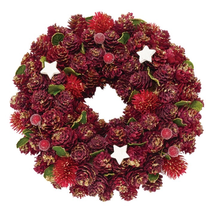 リースレッドミニコーンモケスターラメS