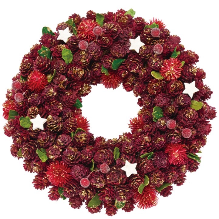 リースレッドミニコーンモケスターラメM