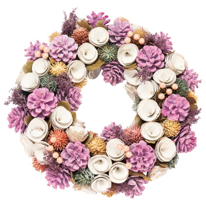 リースピンクコーンシロロールラメM