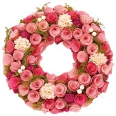 グリーンとホワイトピンクのハーフリース ラッピング無料 ポポ