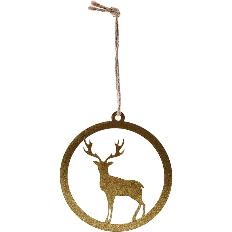 BGリングオーナメントトナカイゴールド 10xH10