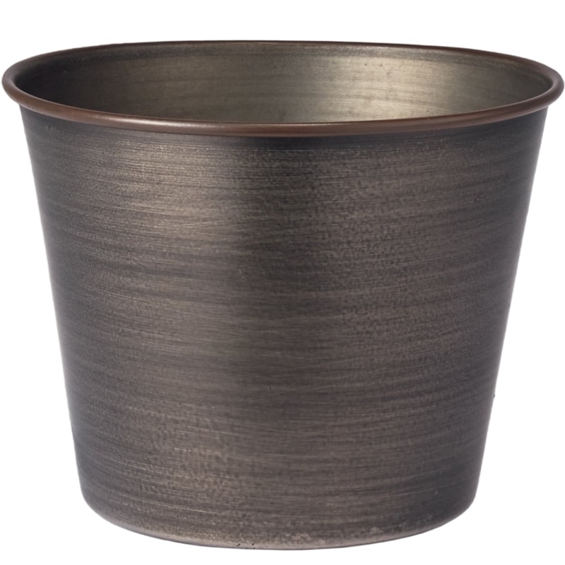 MC円錐ポット ダークブラックH8