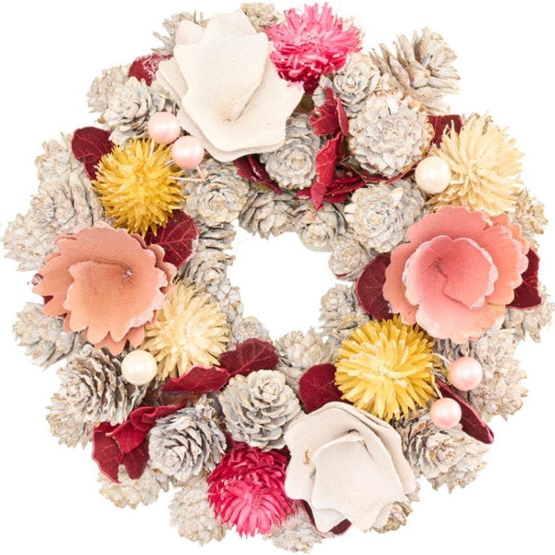 ミニリースホワイトコーンモケミックスラメ