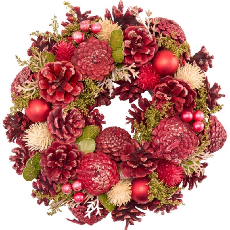 リースレッドコーンボールリーフラメS