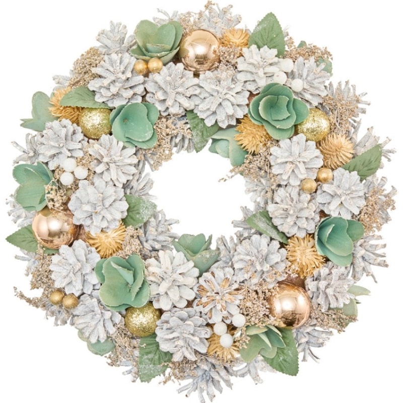 リースグリーンWHコーンボールラメM