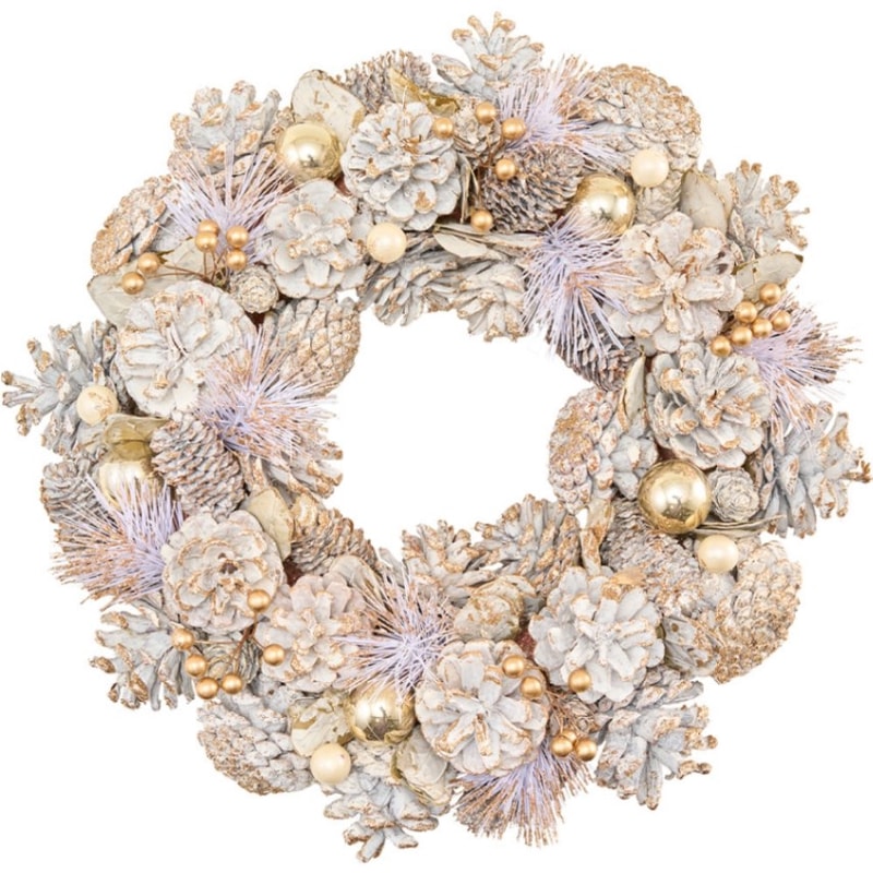 リースホワイトコーンズニードルボールラメM