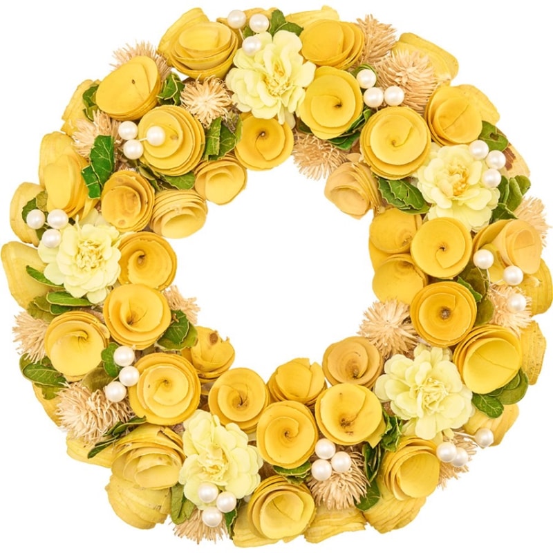 リースイエロー眠りフラワーM
