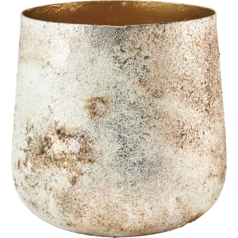 【予約商品】【再入荷】AMボウルポットIZUMO シルバーゴールドH14.5