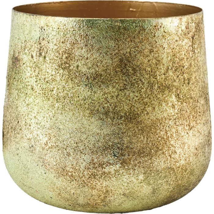 【予約商品】【再入荷】AMボウルポットIZUMO グリーンゴールドH16