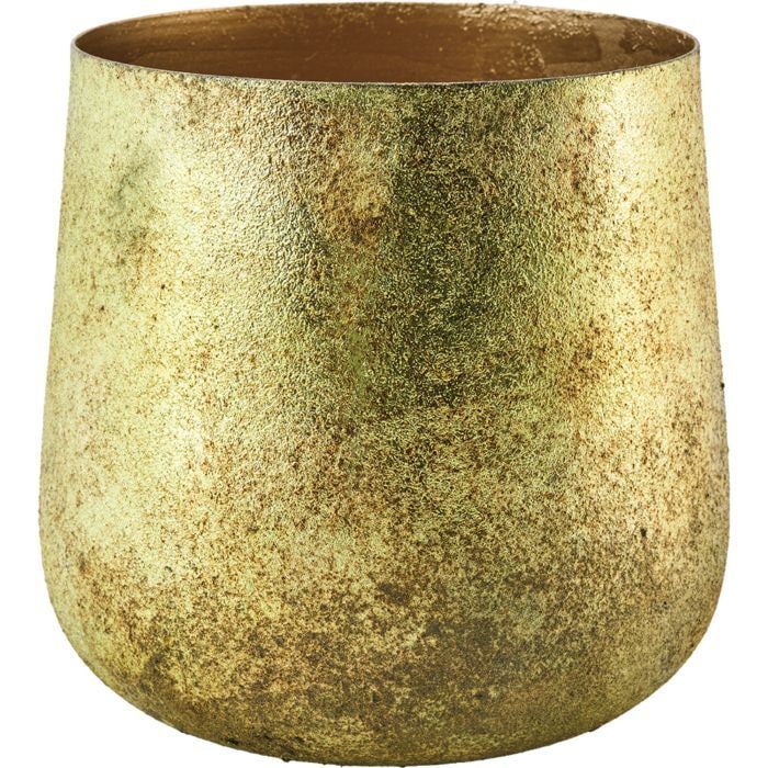 【予約商品】【再入荷】AMボウルポットIZUMO グリーンゴールドH14.5