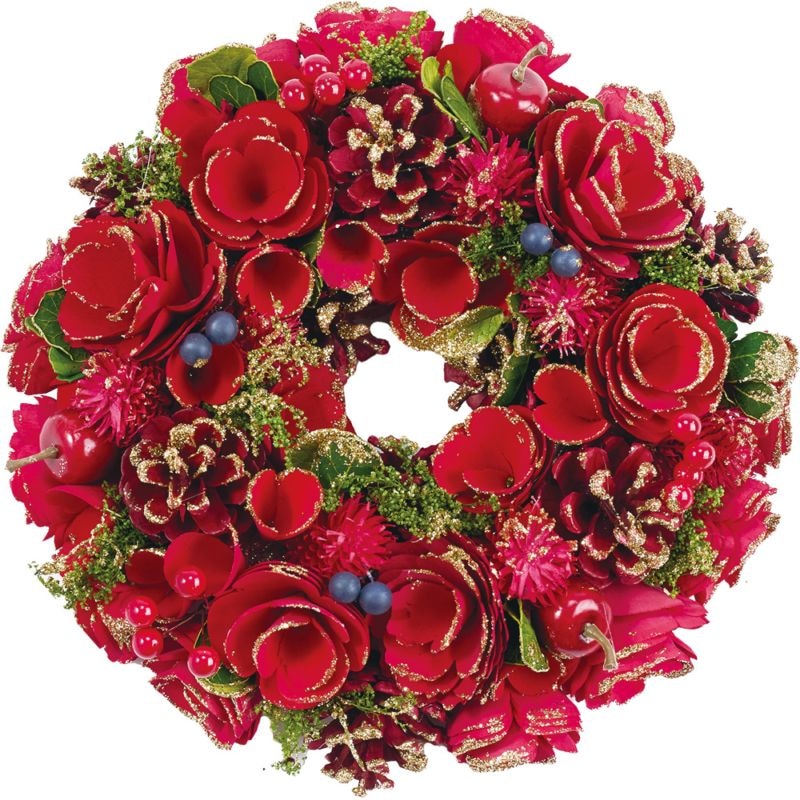 【受注生産】リースレッドハナ眠りベリーズラメS