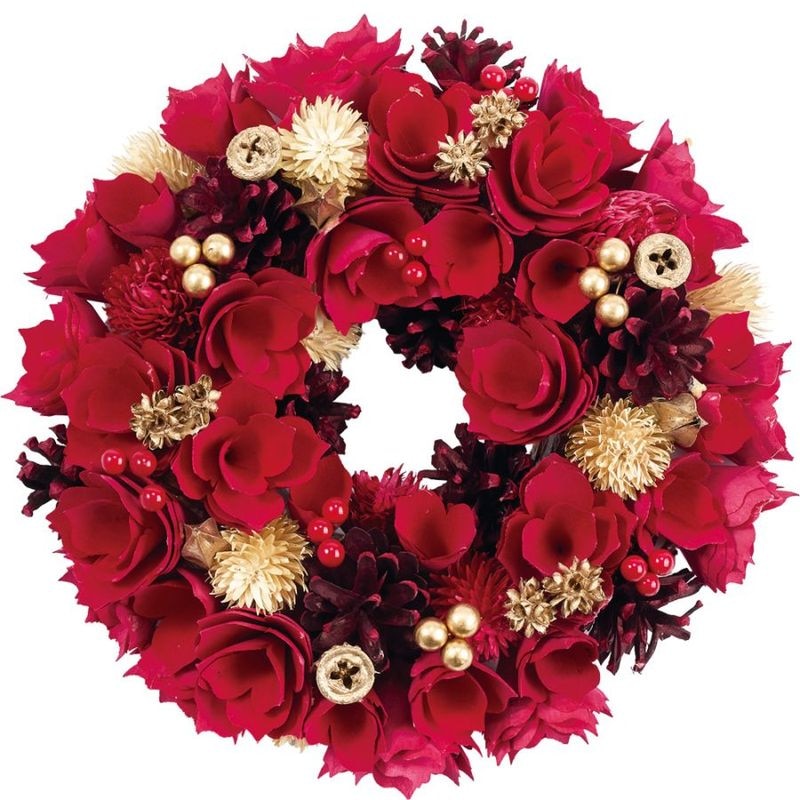 【受注生産】リースレッド眠りコーンナッツベリーS