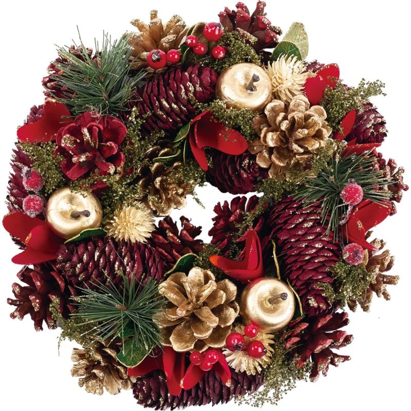 【受注生産】リースレッドコーンミックスGアップルラメS