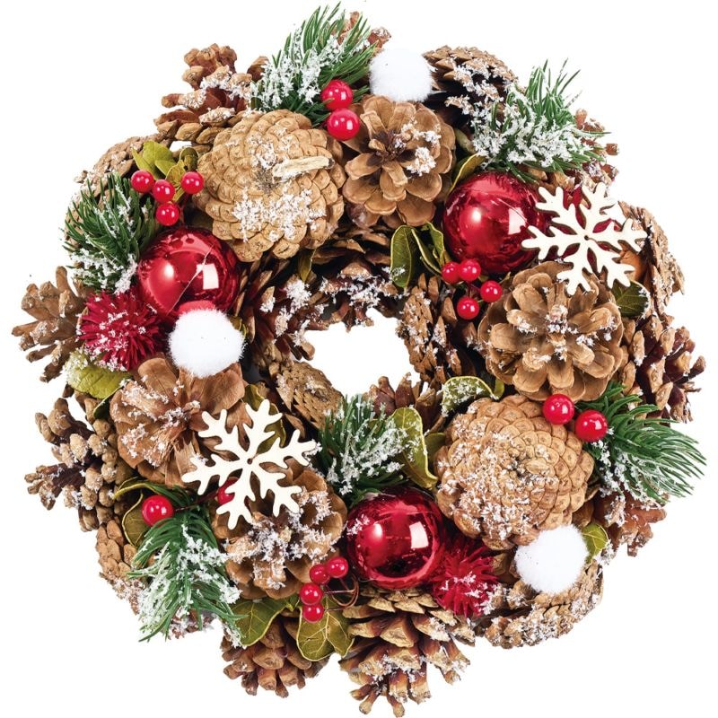 【受注生産】リースレッドボールベリー&スノーズS