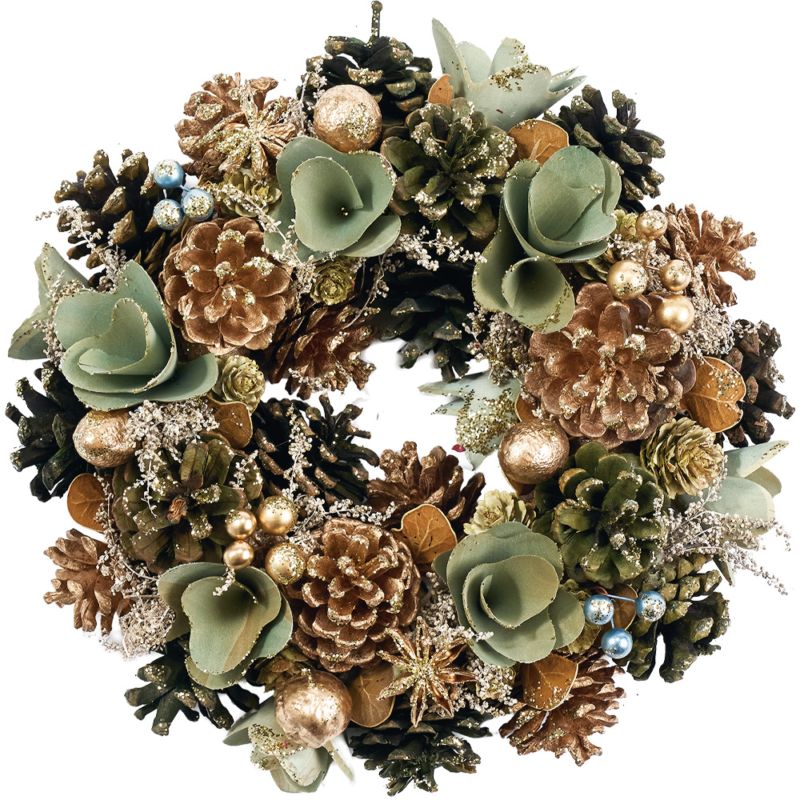 【受注生産】リースグリーンGコーンズ眠りラメS