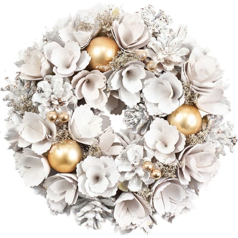 【受注生産】リースホワイトハナ眠りGボールベリーラメS