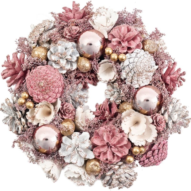 【受注生産】リースピンクシロコーンボールラメS