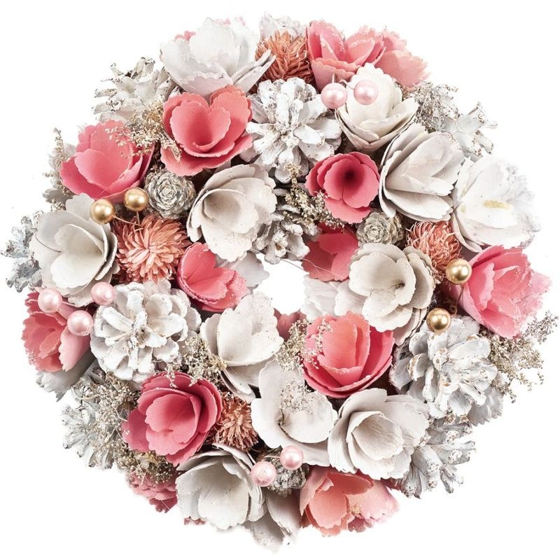 【受注生産】リースピンク&シロ眠りフワフワラメS