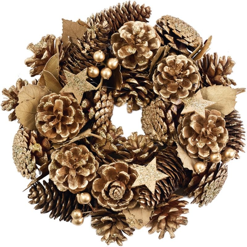 【受注生産】リースゴールドコーンスターベリーラメS