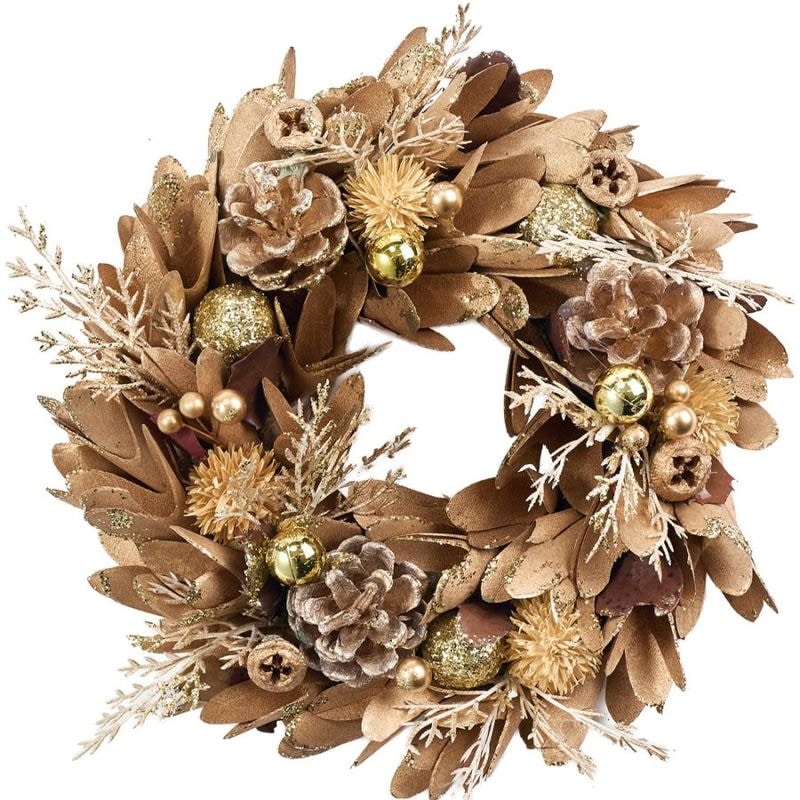 【受注生産】リースゴールドシャトルボールナッツラメS