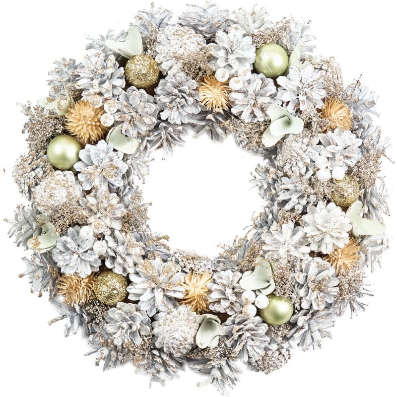 【受注生産】リースホワイトコーンボールベリーラメM