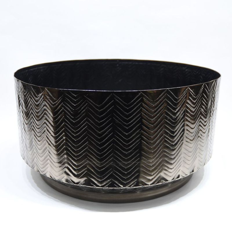 ★新商品★AMアルミプランターシェブロン(穴有軽量)SMG φ40xH20