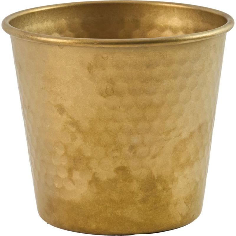 SS Hammered Pot VG φ7.5xH7cm