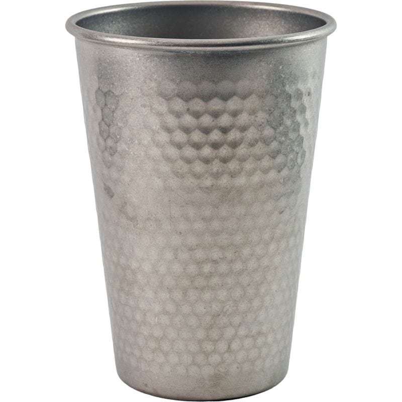 SS Tall Hammered Pot AS φ9.5xH13cm