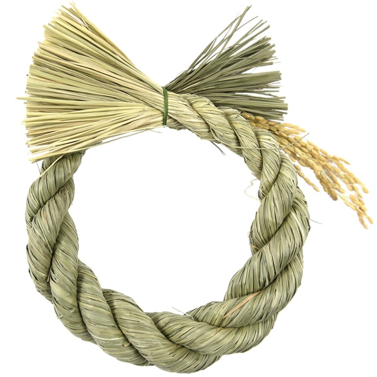 【シーズン予約商品】稲穂付綱リース大(23cm)