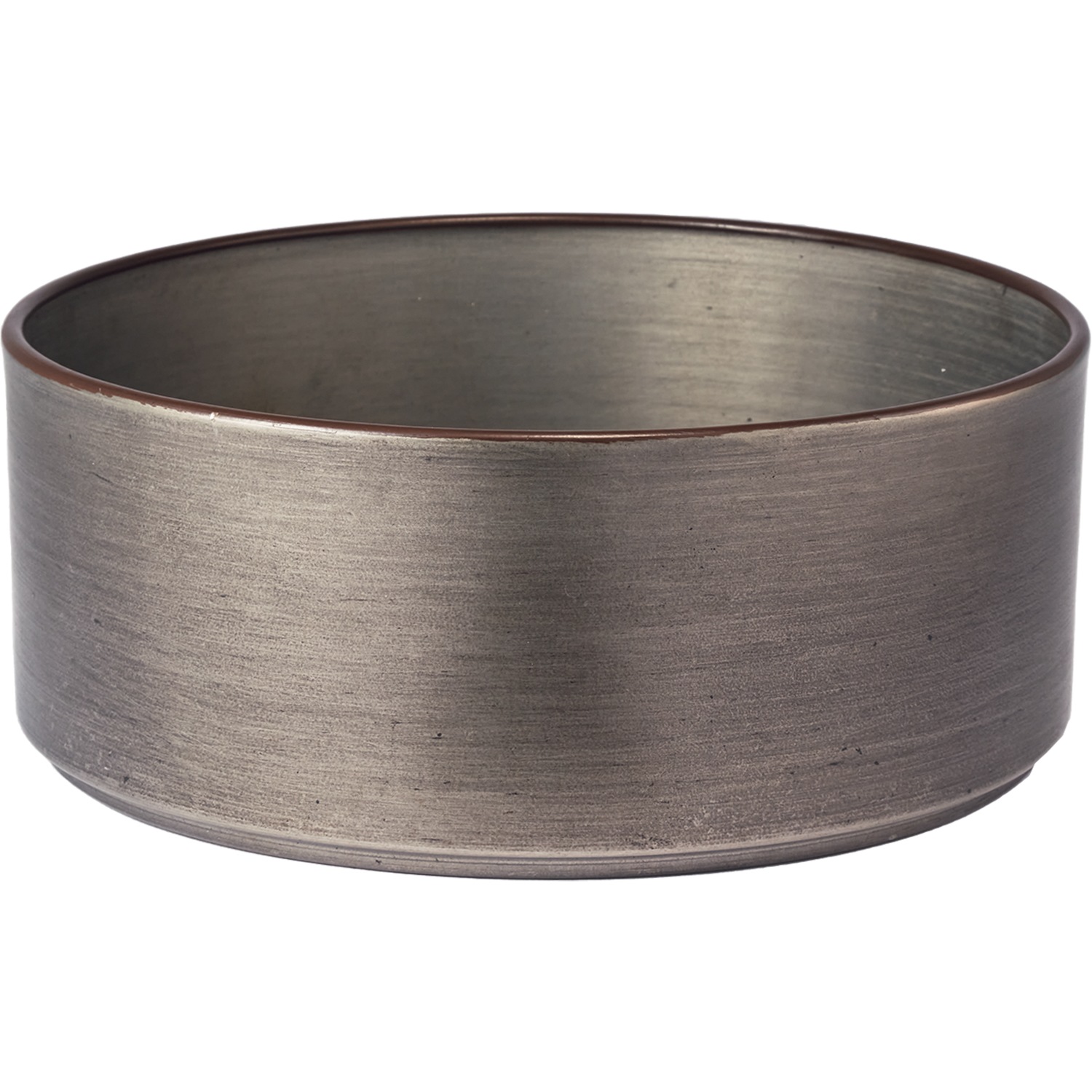 MC浅型円柱 ダークブラックH8 | 鉄製花器 | 花の資材通販ホワイエ