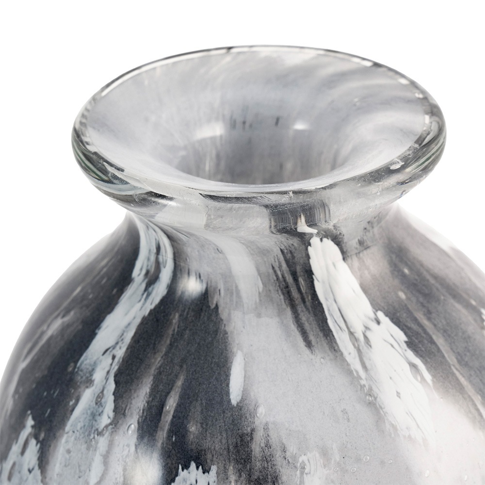 ガラス 壷 ☆新商品☆DGラヴィッシュボトルH16 グレイシャルミスト | ガラスの