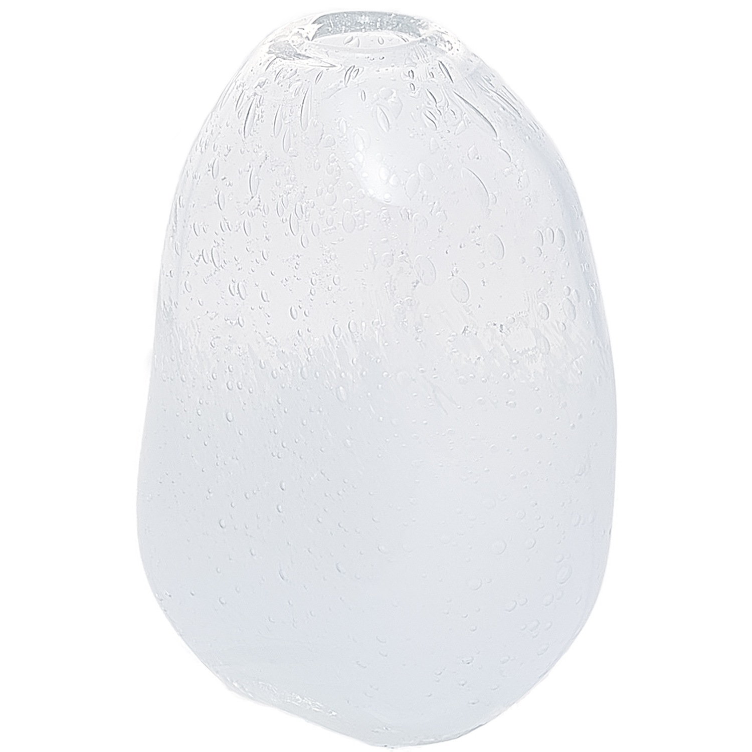 DGマコベースクリアホワイト H13.5 | ガラスの花瓶・花器,ハンドメイド