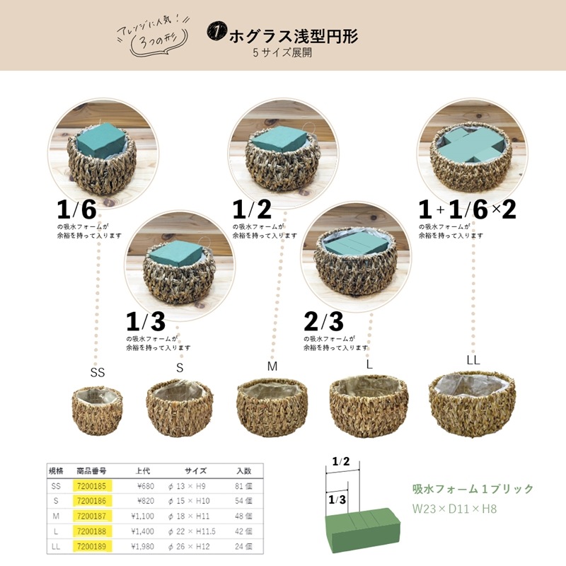 ホグラス浅型円形S