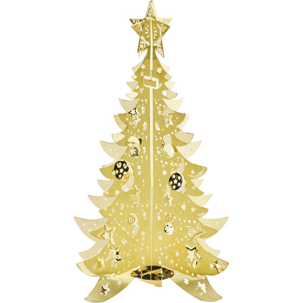 クリスマスツリー 黄色装飾 Merry ‼️‼️coc❣️5点セット❣️ 予約商品】☆新商品☆SNメタルスターデコツリーシャイニーGL 6.5xH12cm
