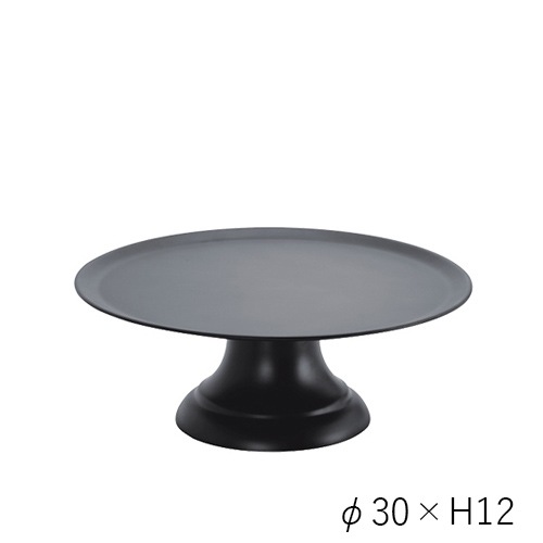PVスタンドトレーブラック φ30xH12