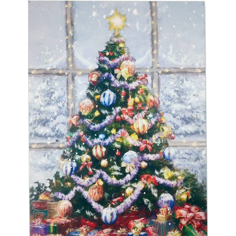 HEルミナスキャンバス30x40 クリスマスツリー | 電球・LEDライト