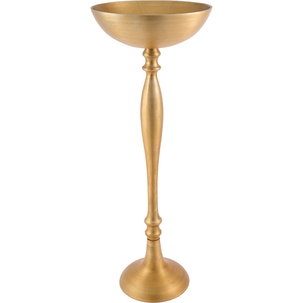 【予約商品】【再入荷】AMメタルボウルスタンドマットゴールド φ30xH79