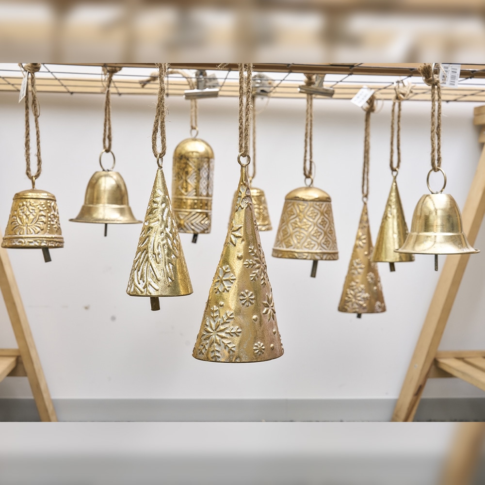 BGレトロゴールドベル12.5xH13.5