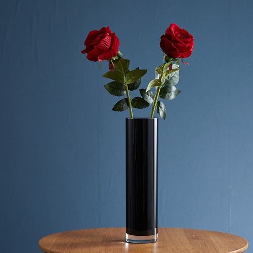【割れない花瓶!?ポリカ】PVシリンダーブラックφ8xH30