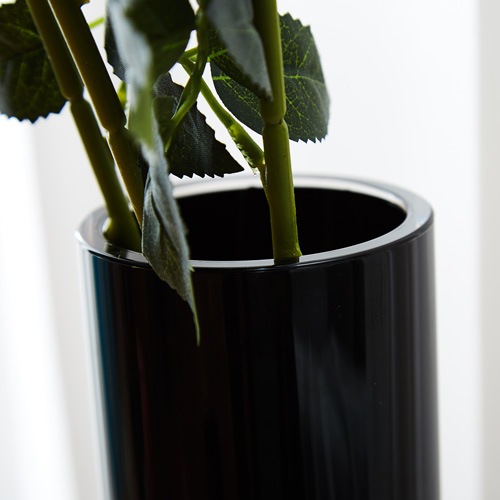 【割れない花瓶!?ポリカ】PVシリンダーブラックφ8xH30